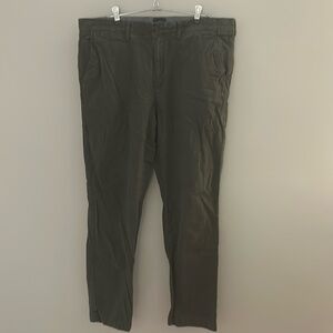 🙌🏻 EUC J Crew Men's Khakis Men’s Flannel Pants Green Straight Leg